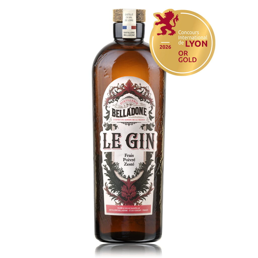 Le Gin Frais Poivré Zesté médaillé d'or au concours international de Lyon